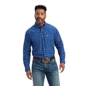 10041704 Ariat Men's Jai Classic LS Shirt Royal Sapphire