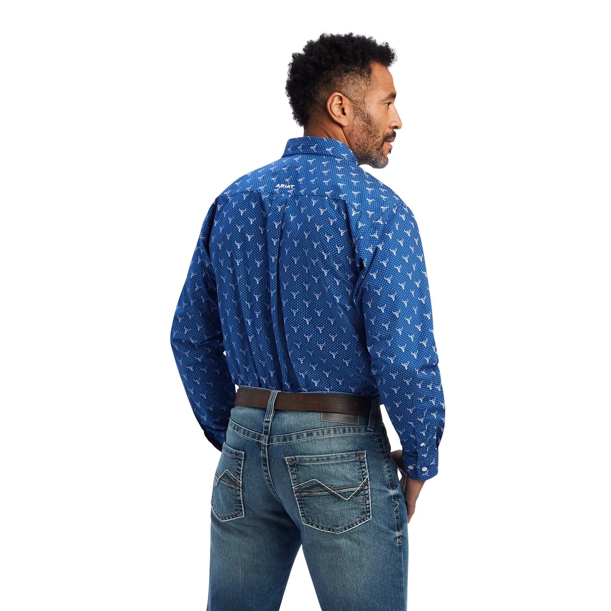 10041704 Ariat Men's Jai Classic LS Shirt Royal Sapphire