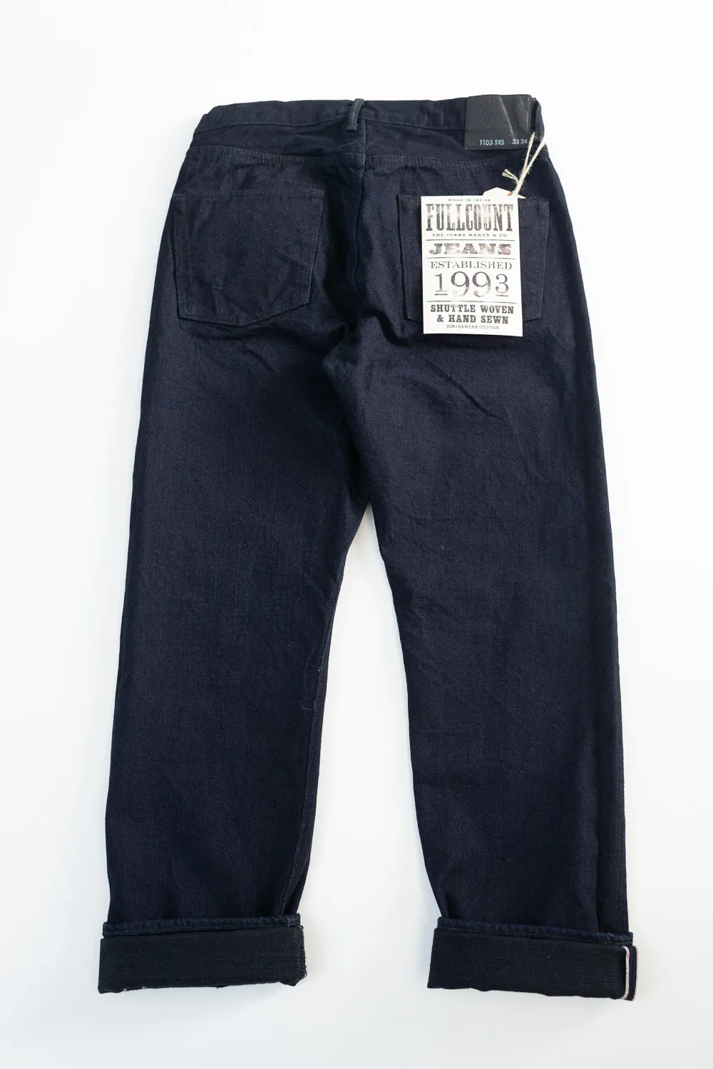 1103SRB - 15.5oz - Super Rough Selvedge Denim Clean Straight - Indigo, Black