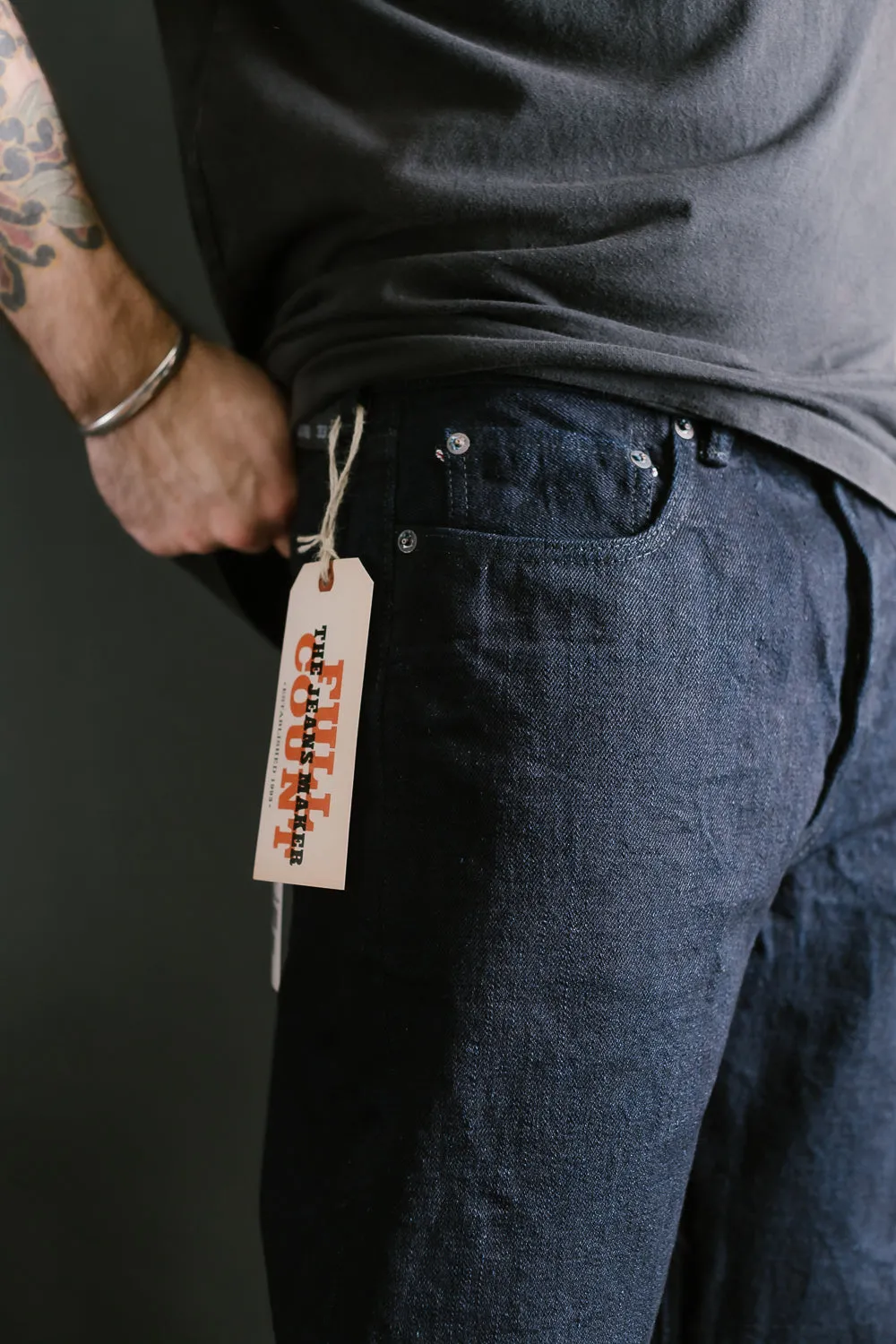 1103SRB - 15.5oz - Super Rough Selvedge Denim Clean Straight - Indigo, Black