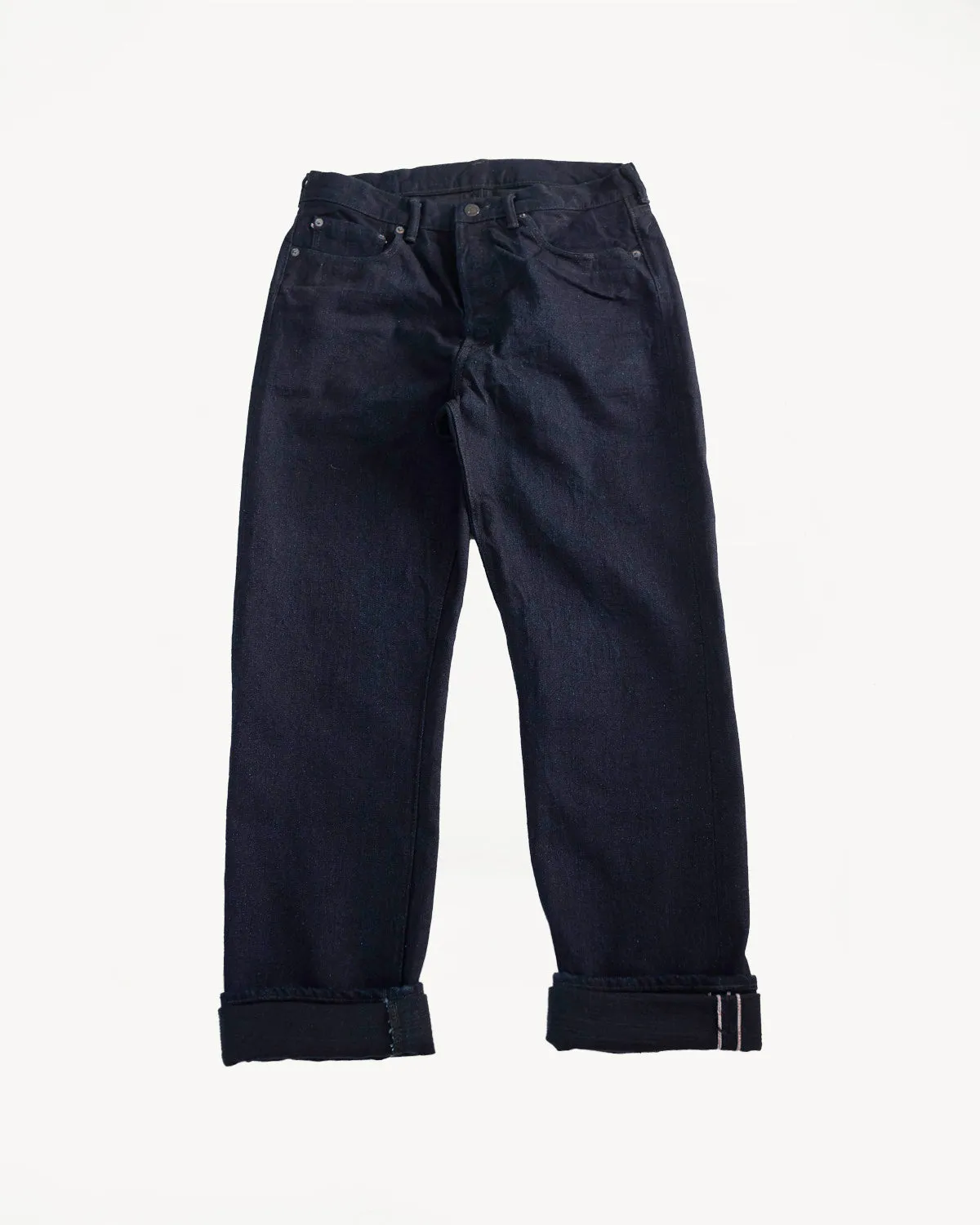 1103SRB - 15.5oz - Super Rough Selvedge Denim Clean Straight - Indigo, Black