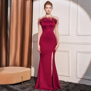 2025 Evening dress women's  new  high-end high-end temperament socialite style dinner party will show thin long dress