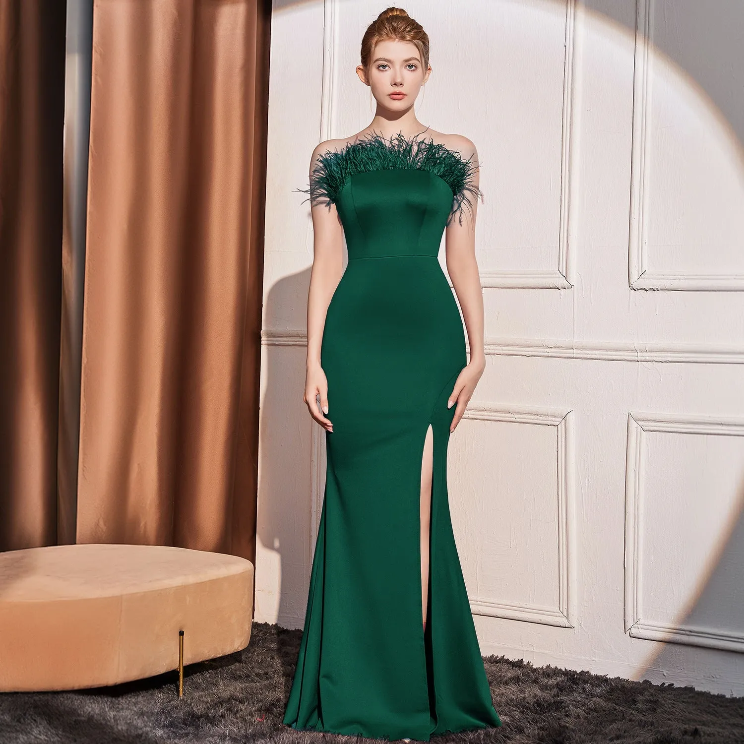 2025 Evening dress women's  new  high-end high-end temperament socialite style dinner party will show thin long dress