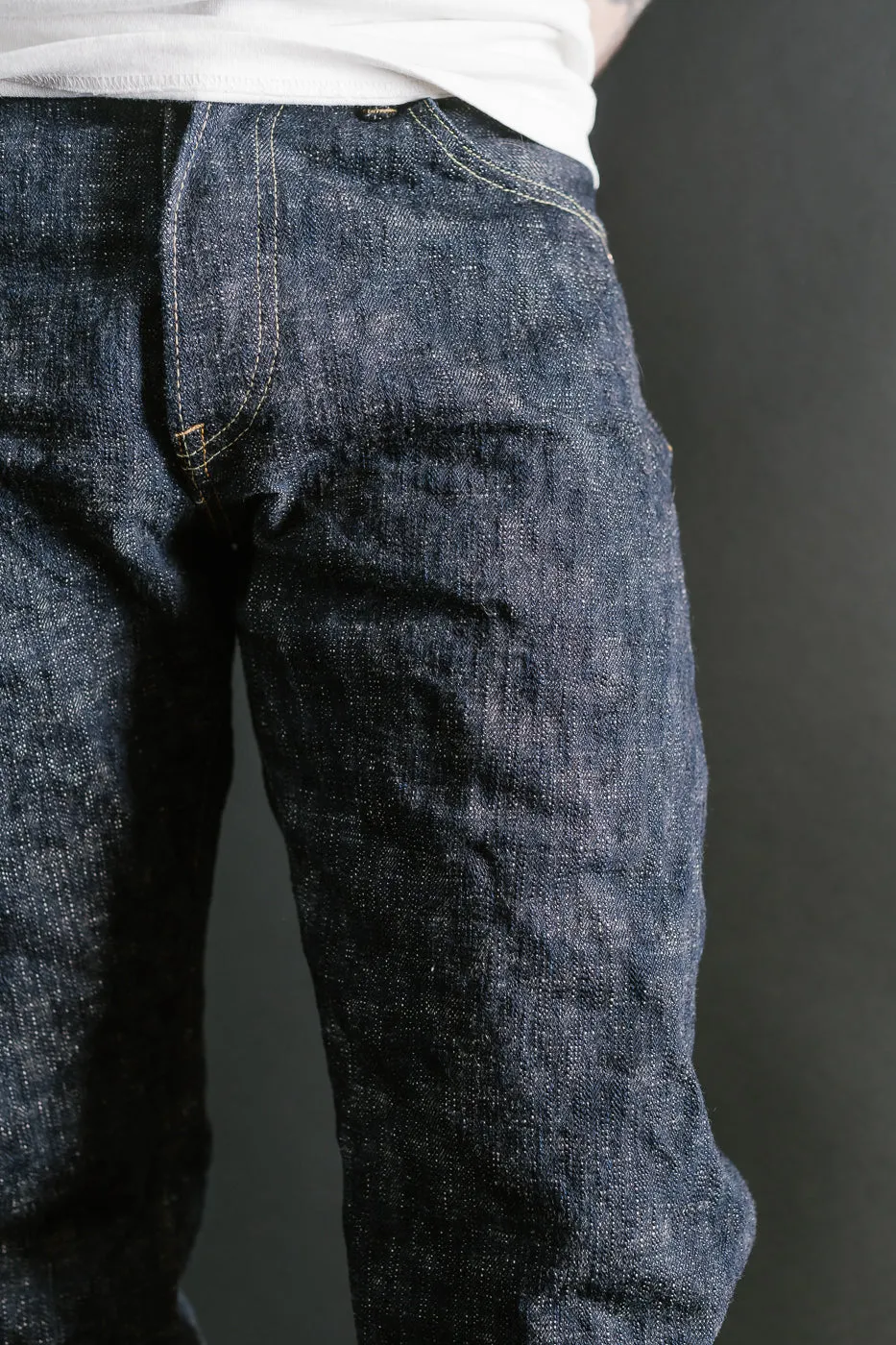 246-KA - 17oz "Kasuri" Slub Selvedge Denim - Clean Straight