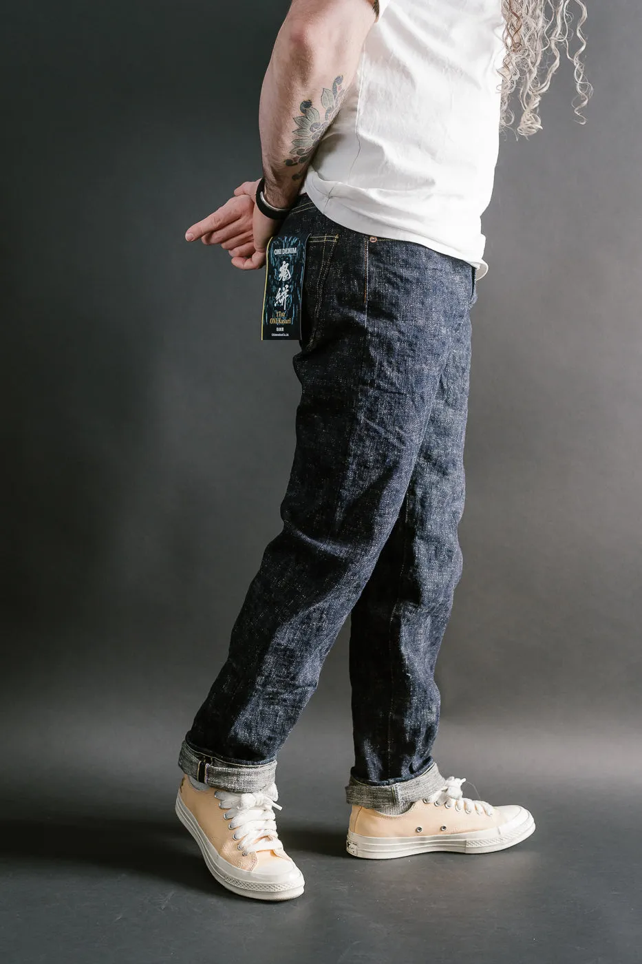 246-KA - 17oz "Kasuri" Slub Selvedge Denim - Clean Straight
