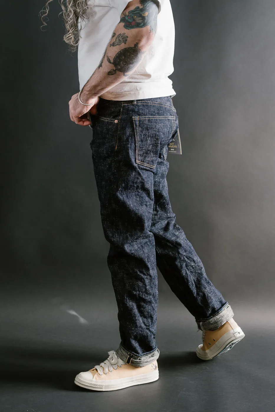 246-KA - 17oz "Kasuri" Slub Selvedge Denim - Clean Straight