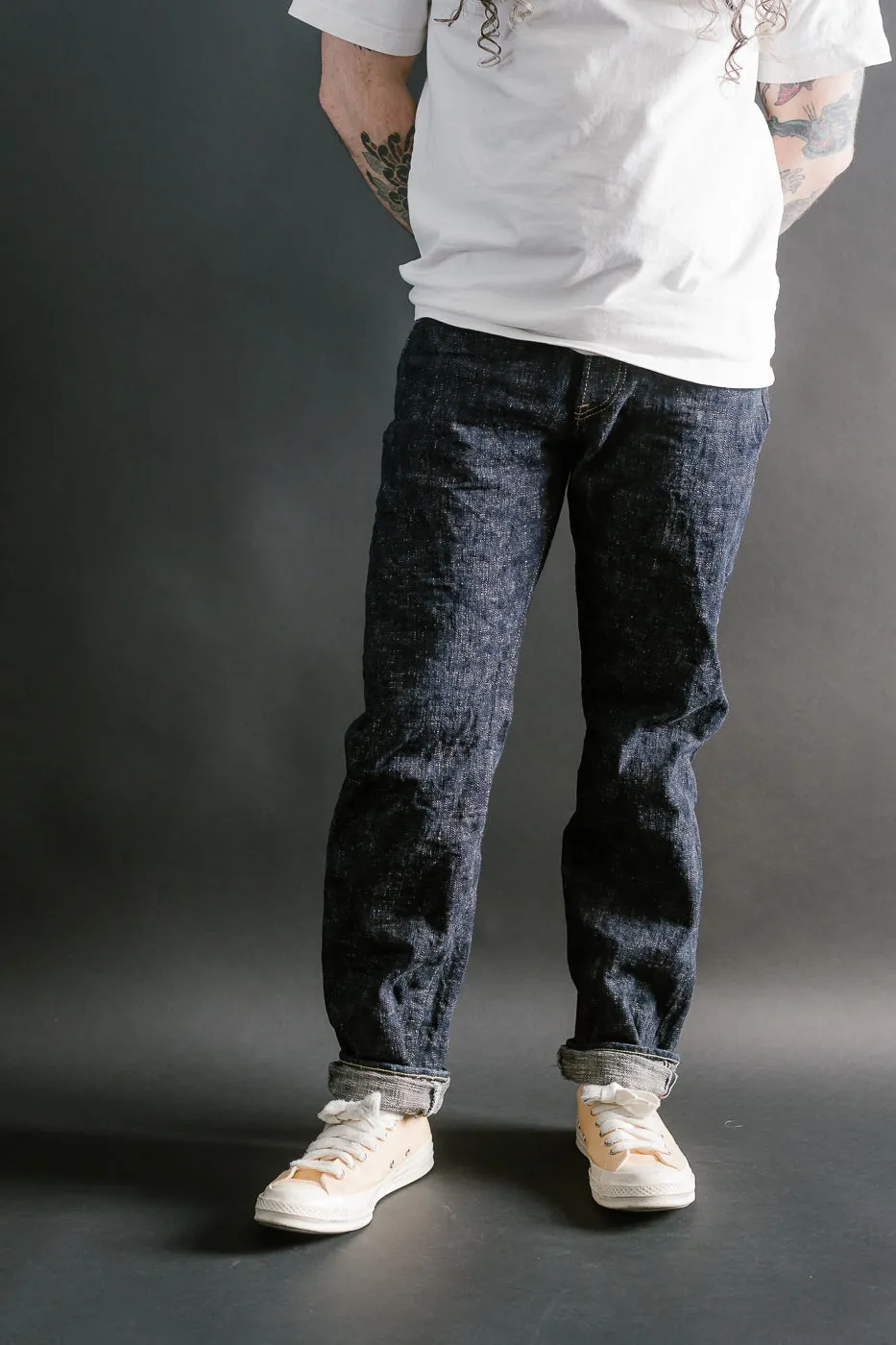 246-KA - 17oz "Kasuri" Slub Selvedge Denim - Clean Straight
