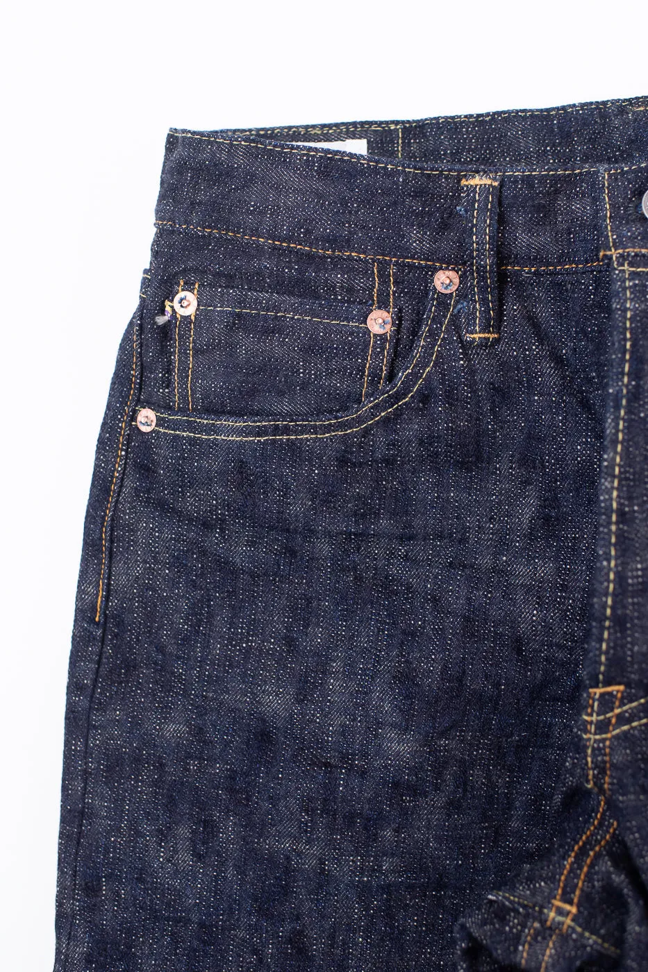 246-KA - 17oz "Kasuri" Slub Selvedge Denim - Clean Straight