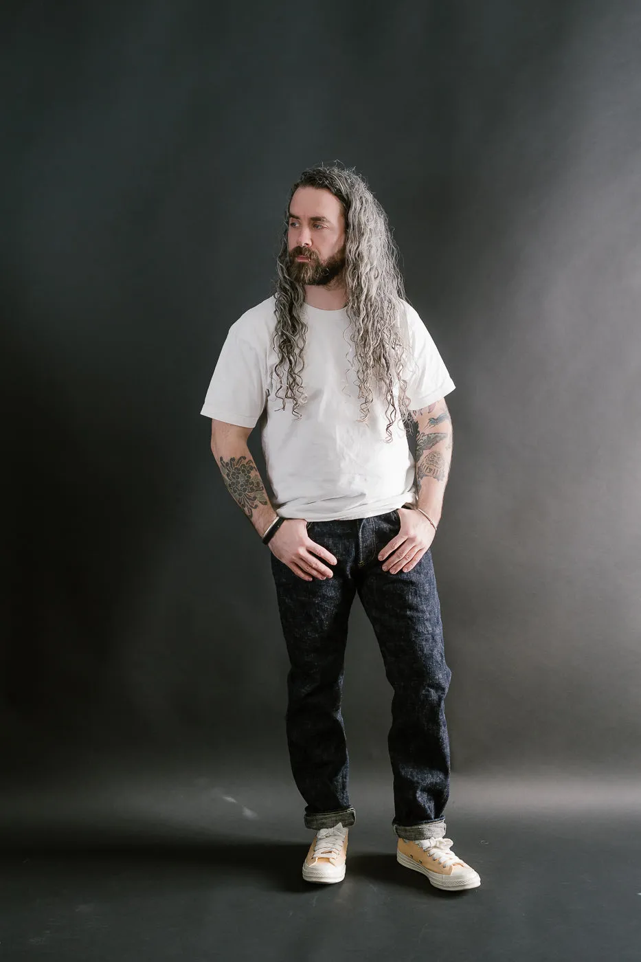 246-KA - 17oz "Kasuri" Slub Selvedge Denim - Clean Straight
