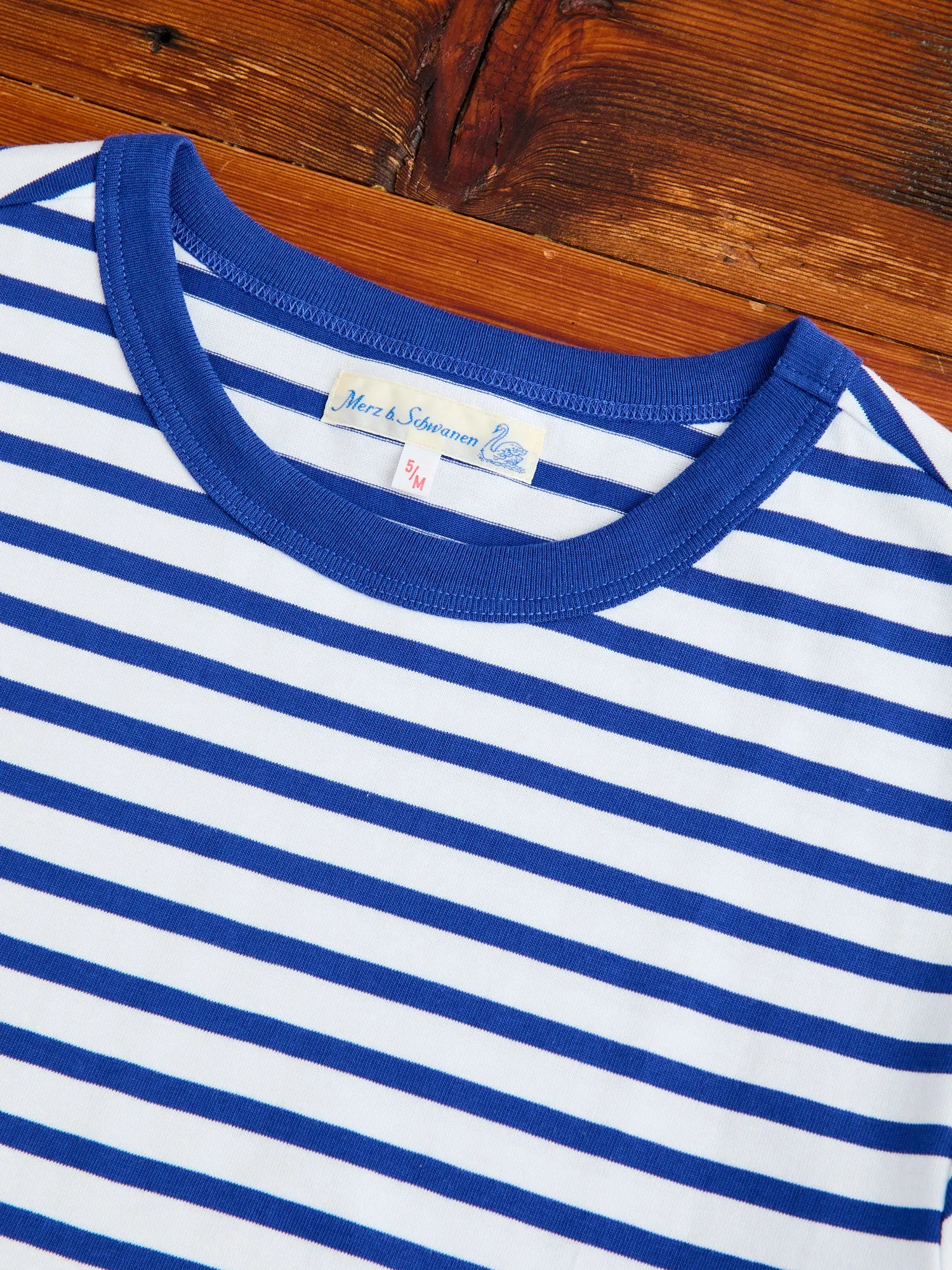 2M14 "Good Originals" 6.8oz Relaxed T-Shirt in Blue/White
