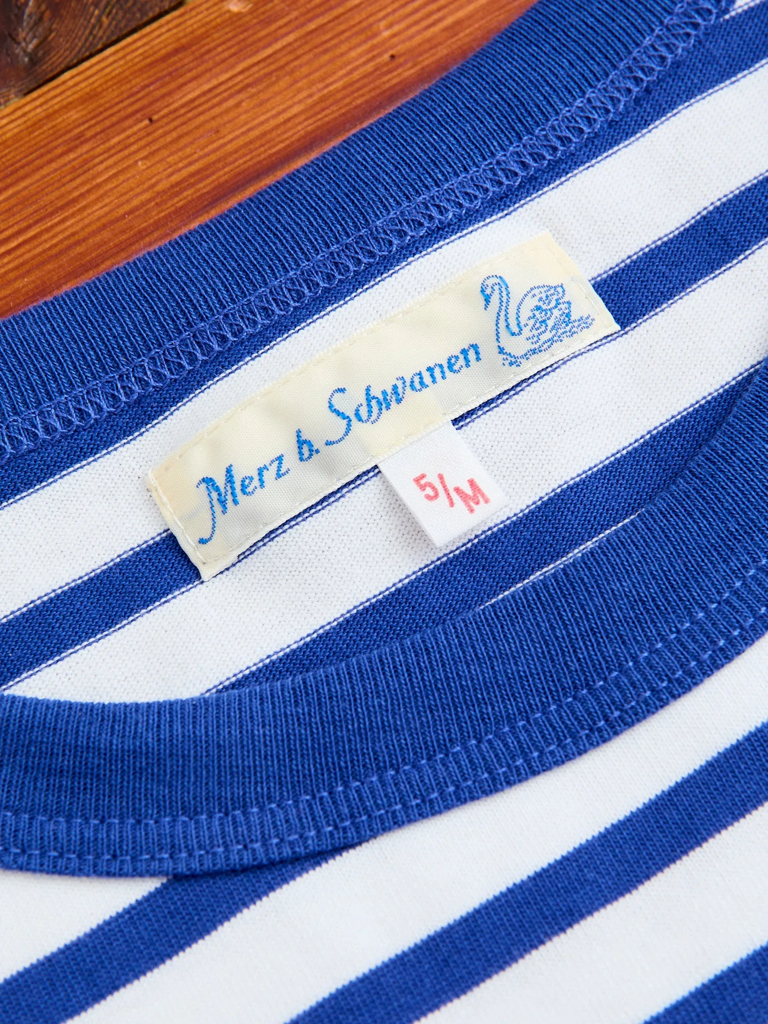 2M14 "Good Originals" 6.8oz Relaxed T-Shirt in Blue/White