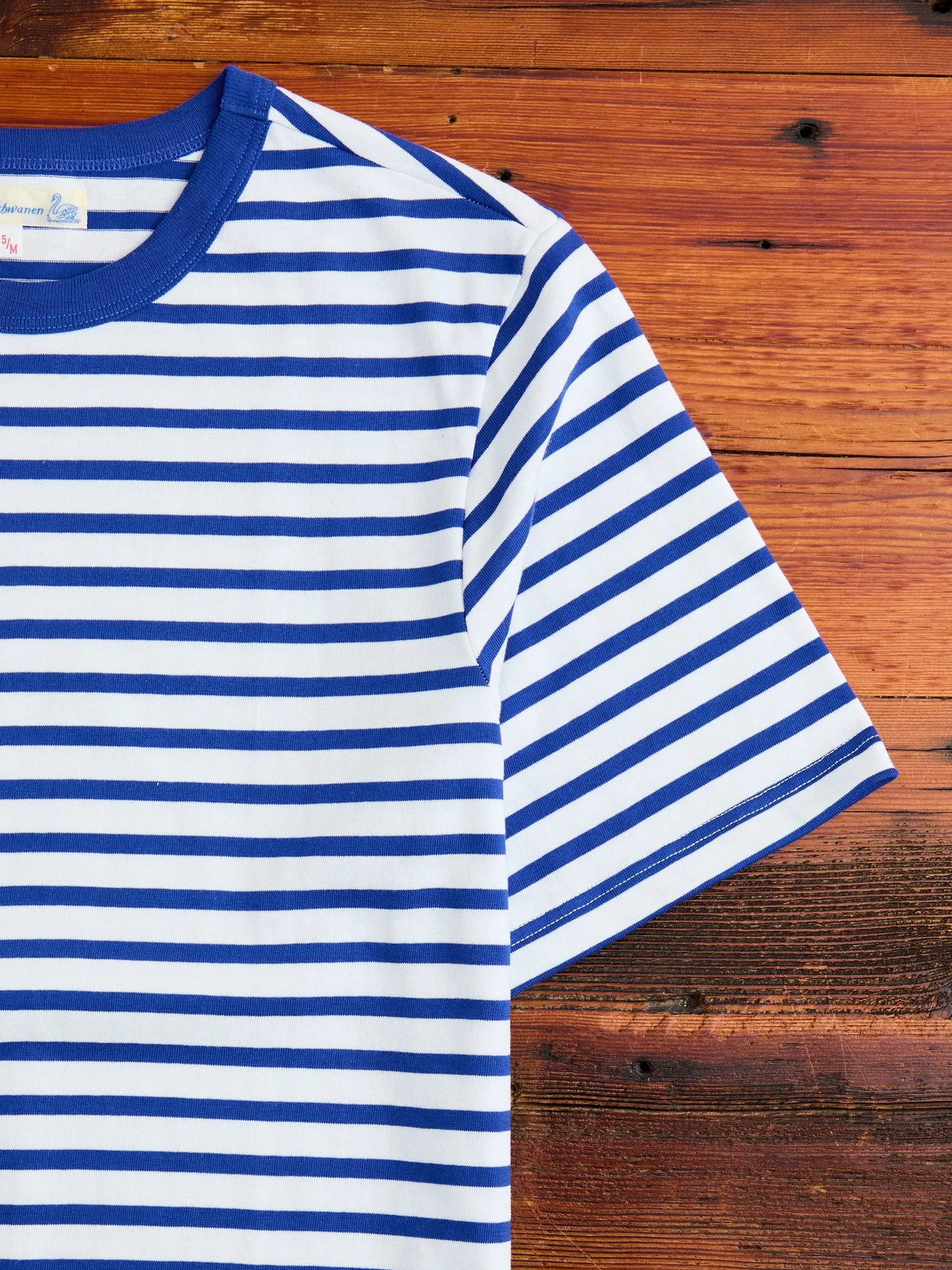 2M14 "Good Originals" 6.8oz Relaxed T-Shirt in Blue/White
