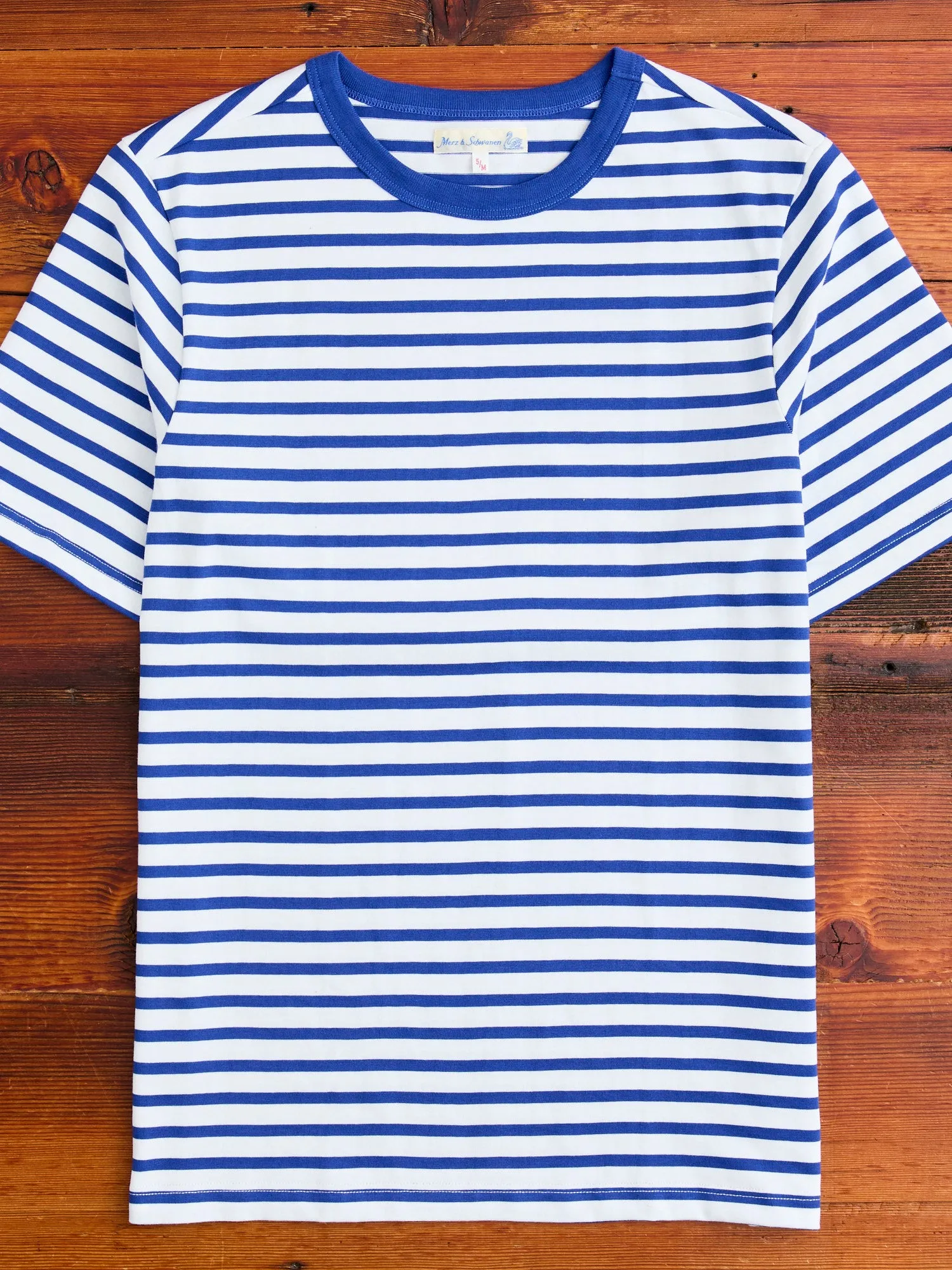 2M14 "Good Originals" 6.8oz Relaxed T-Shirt in Blue/White