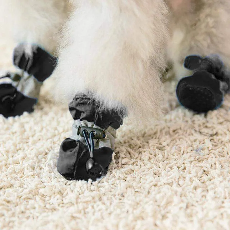 4Pcs Anti-Slip Protective Dog Boots 7 Sizes