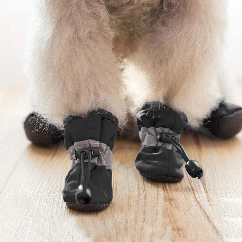 4Pcs Anti-Slip Protective Dog Boots 7 Sizes
