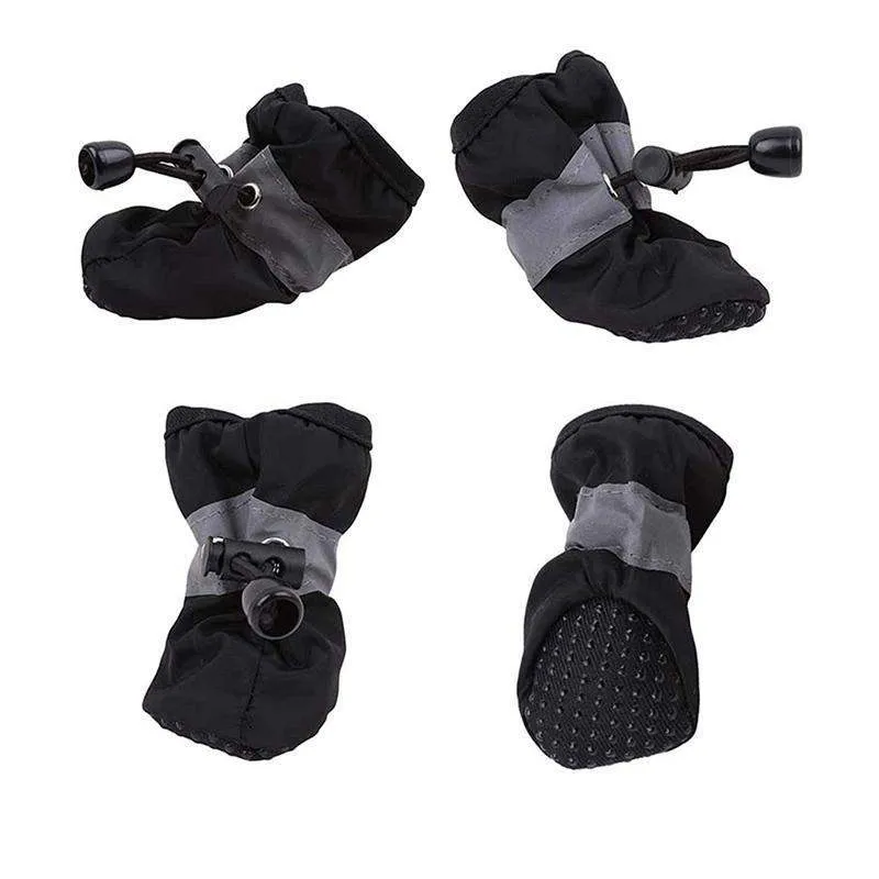 4Pcs Anti-Slip Protective Dog Boots 7 Sizes