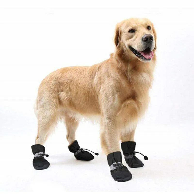 4Pcs Anti-Slip Protective Dog Boots 7 Sizes