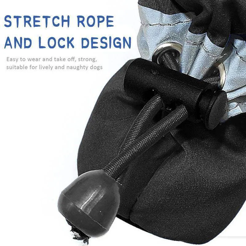 4Pcs Anti-Slip Protective Dog Boots 7 Sizes