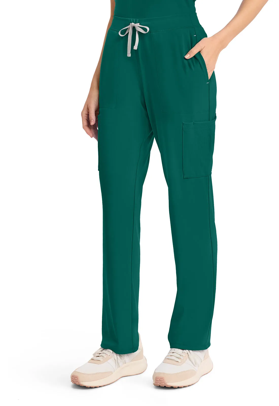 Achieve CK096 Women's 5-Pocket Straight Leg Pants Hunter
