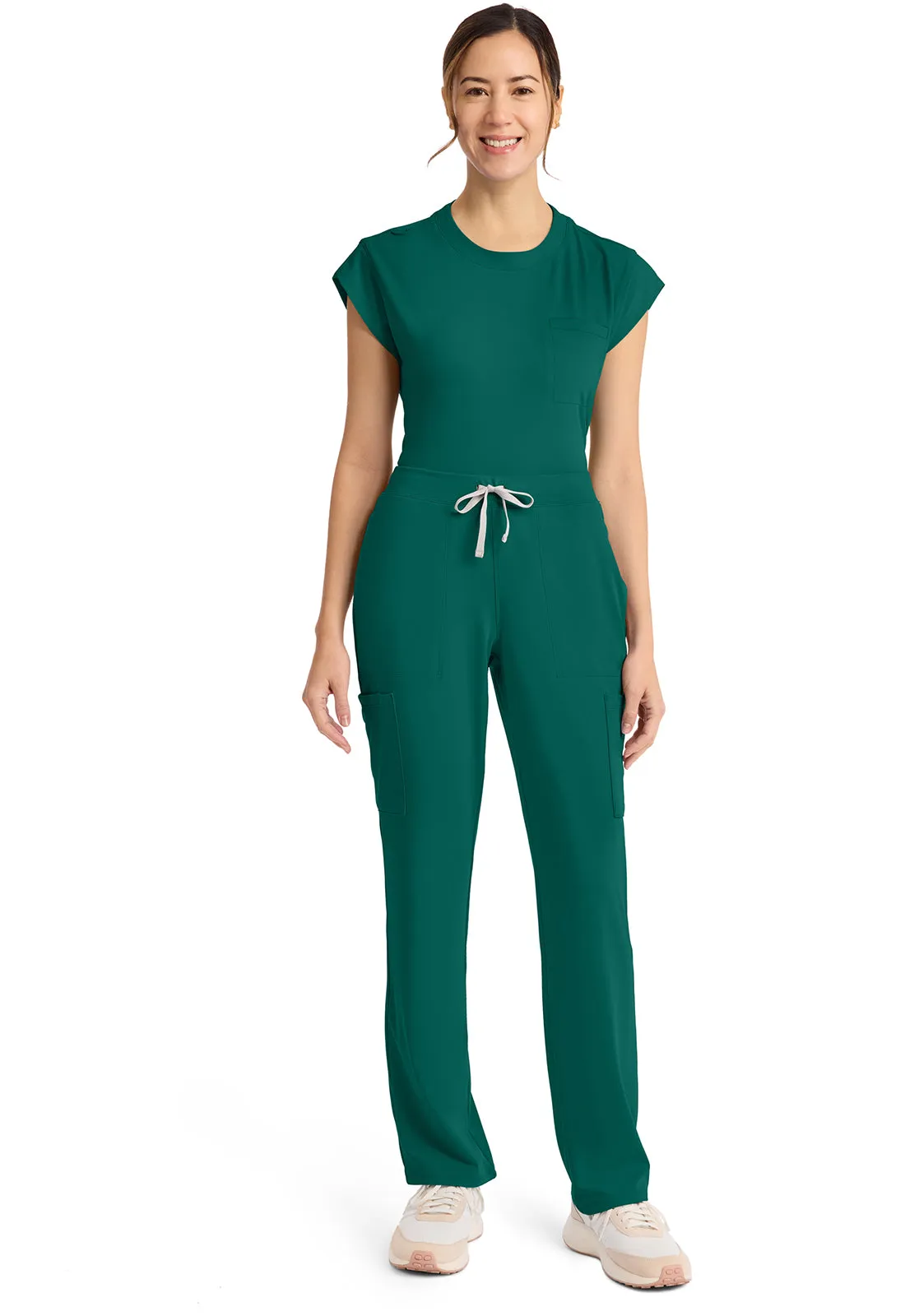 Achieve CK096 Women's 5-Pocket Straight Leg Pants Hunter