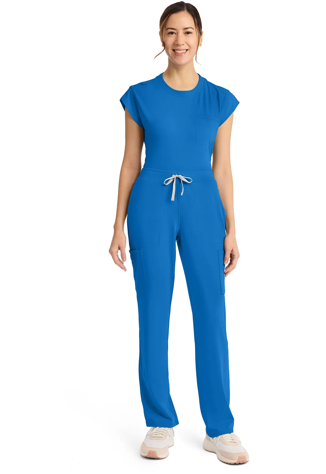 Achieve CK096 Women's 5-Pocket Straight Leg Pants True Blue