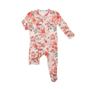Angel Dear Woodrose Ruffle Front Zipper Footie