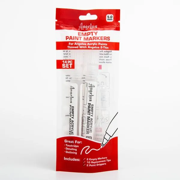 Angelus 14pc Paint Marker set to use with Acrylic paints