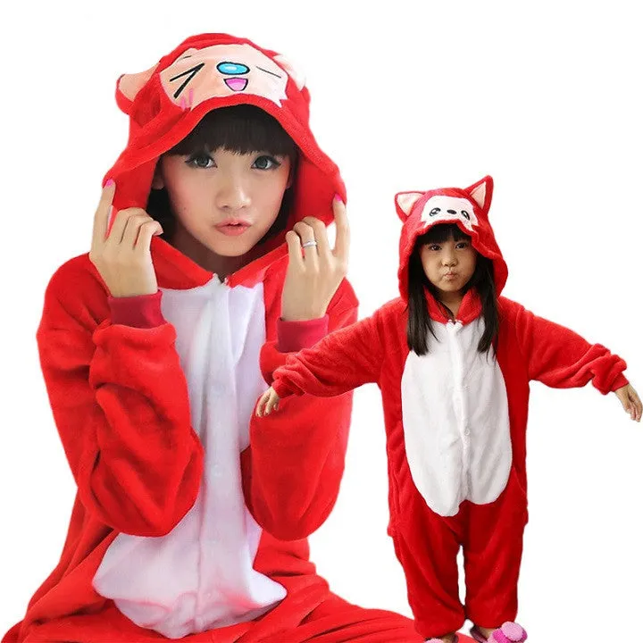 Animal pajamas one piece Family matching outfits Adult onesie Mother and daughter clothes Totoro Dinosaur Unicorn Pyjamas women