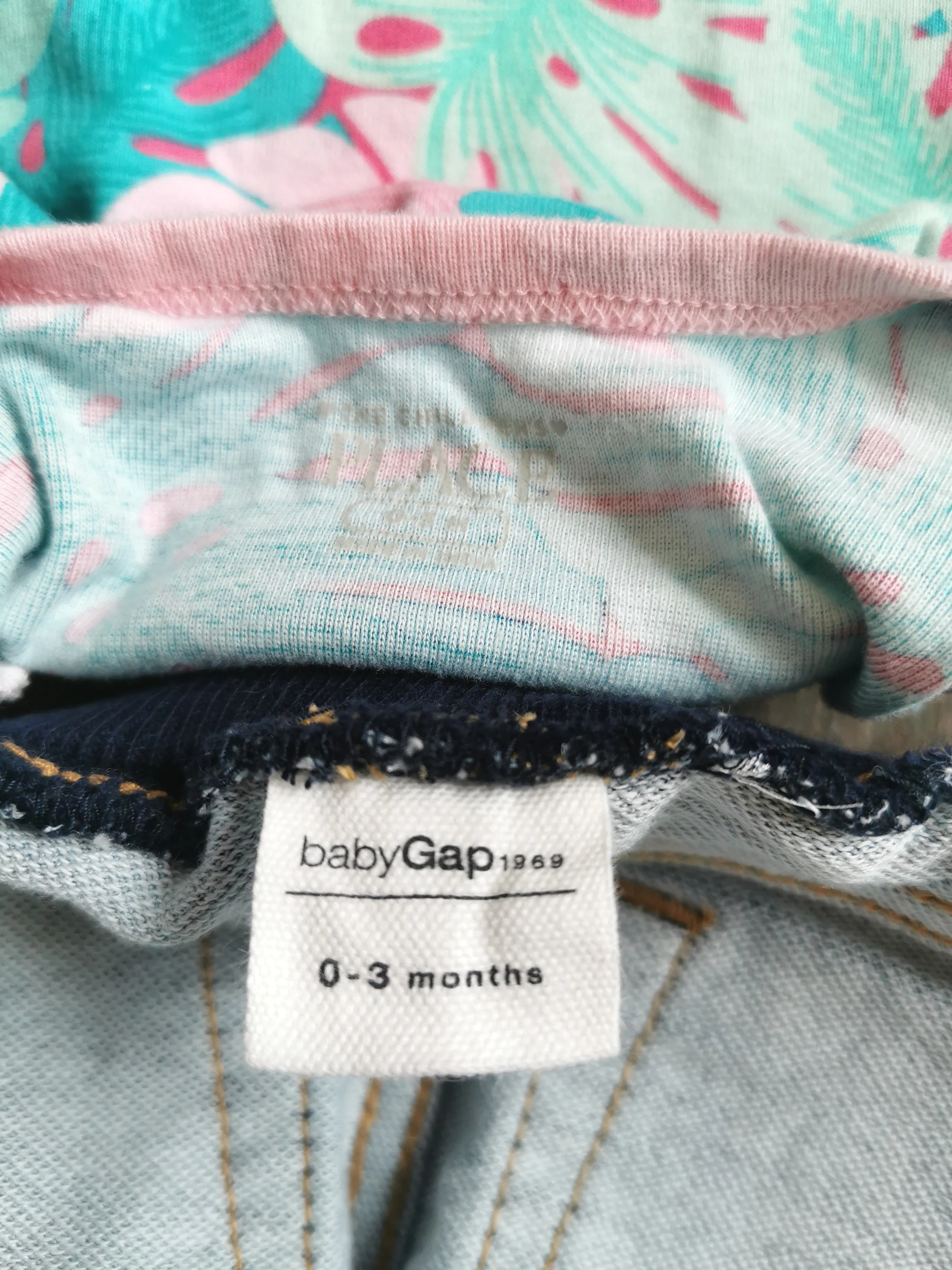 BABY GIRL SIZE 0/3 MONTHS - Baby GAP / CHILDREN'S PLACE, 2 Piece Mix N Match Summer Outfit EUC B16