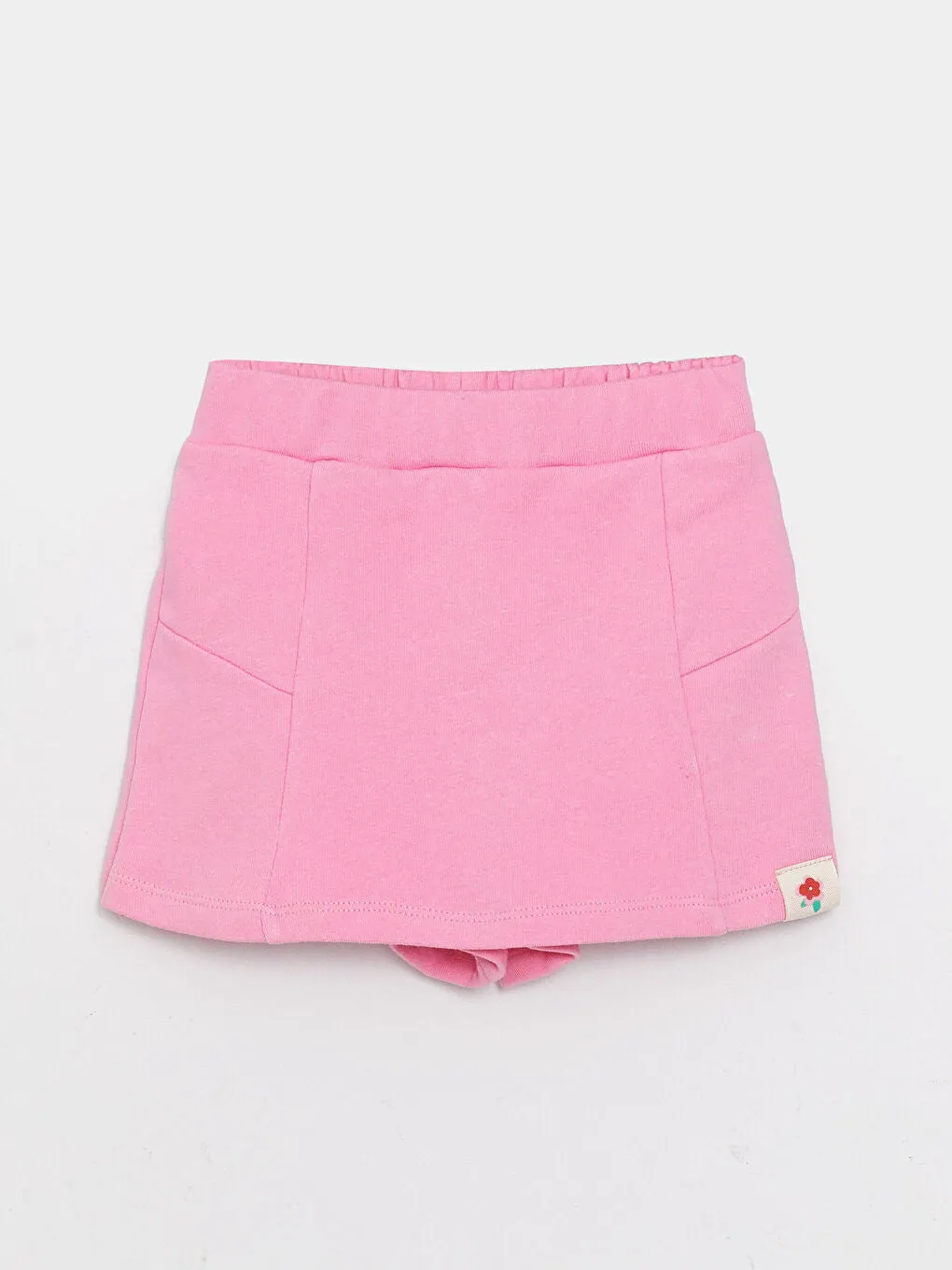 Basic Elastic Waist Baby Girl Short Skirt
