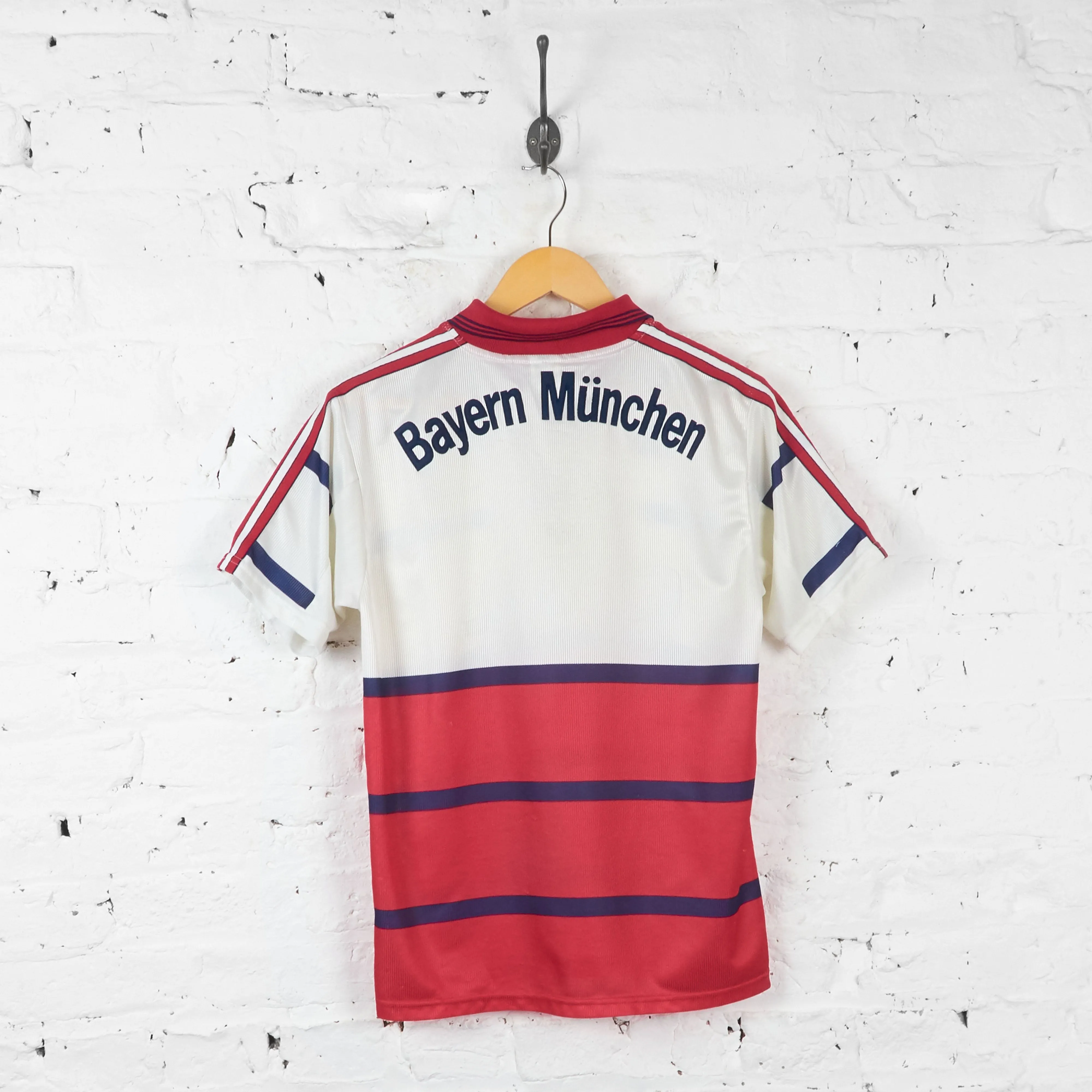 Bayern Munich 1998 Adidas Away Football Shirt - White - S