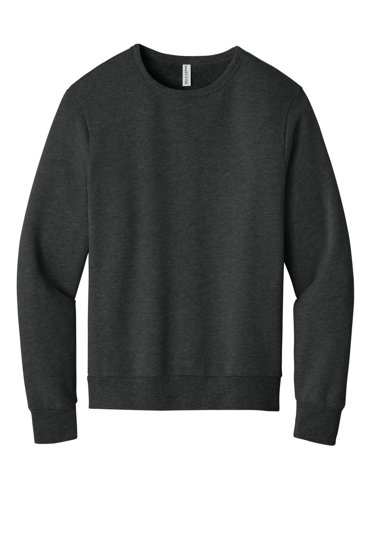 BELLA CANVAS Unisex Sponge Fleece Classic Crewneck Sweatshirt BC3911 Dark Grey Heather