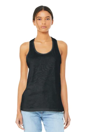 BELLA CANVAS  Women's Jersey Racerback Tank. BC6008 Dark Grey Heather