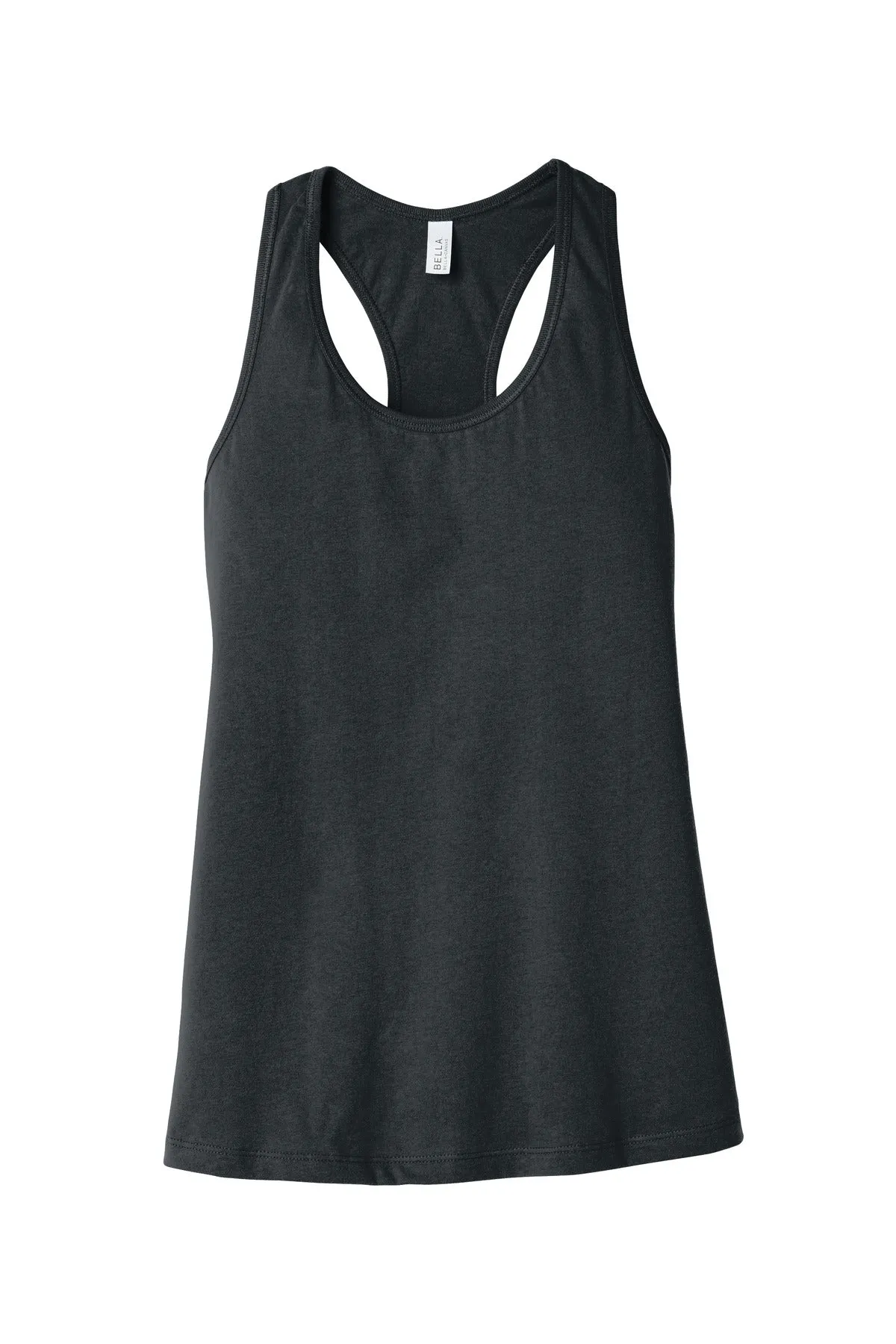 BELLA CANVAS  Women's Jersey Racerback Tank. BC6008 Dark Grey Heather