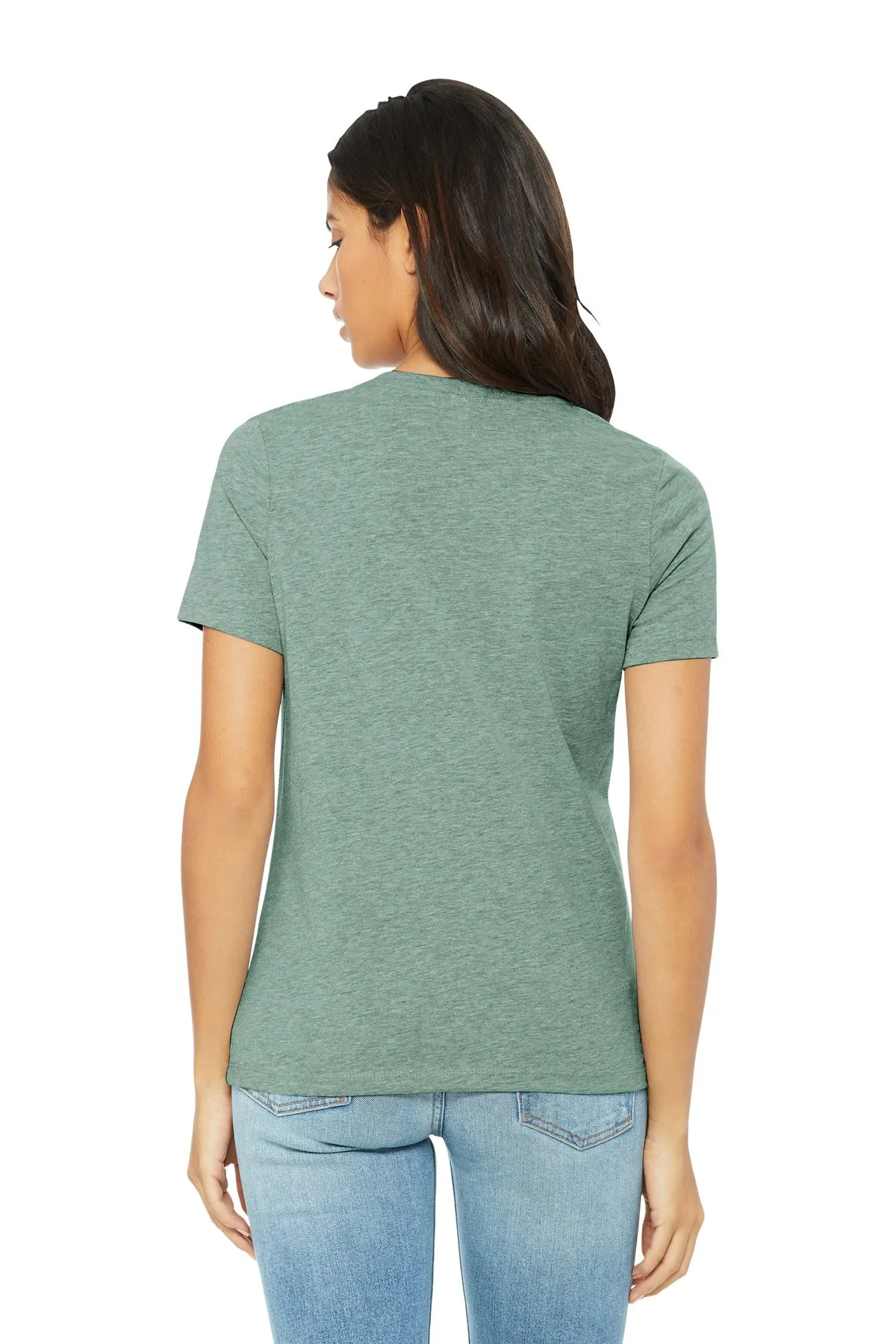 BELLA CANVAS Women's Relaxed CVC Tee BC6400CVC Heather Prism Dusty Blue