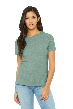 BELLA CANVAS Women's Relaxed CVC Tee BC6400CVC Heather Prism Dusty Blue