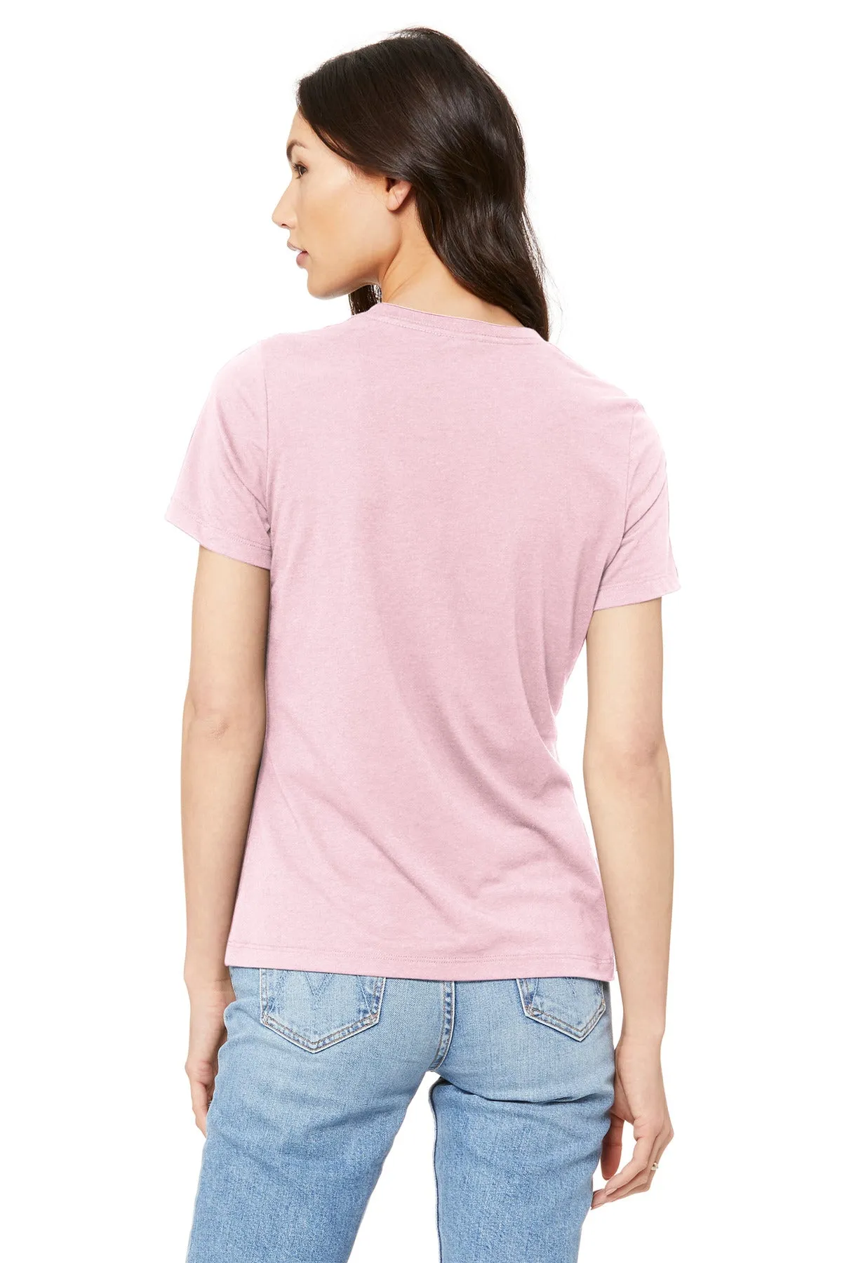 BELLA CANVAS  Women's Relaxed Jersey Short Sleeve Tee. BC6400 Pink