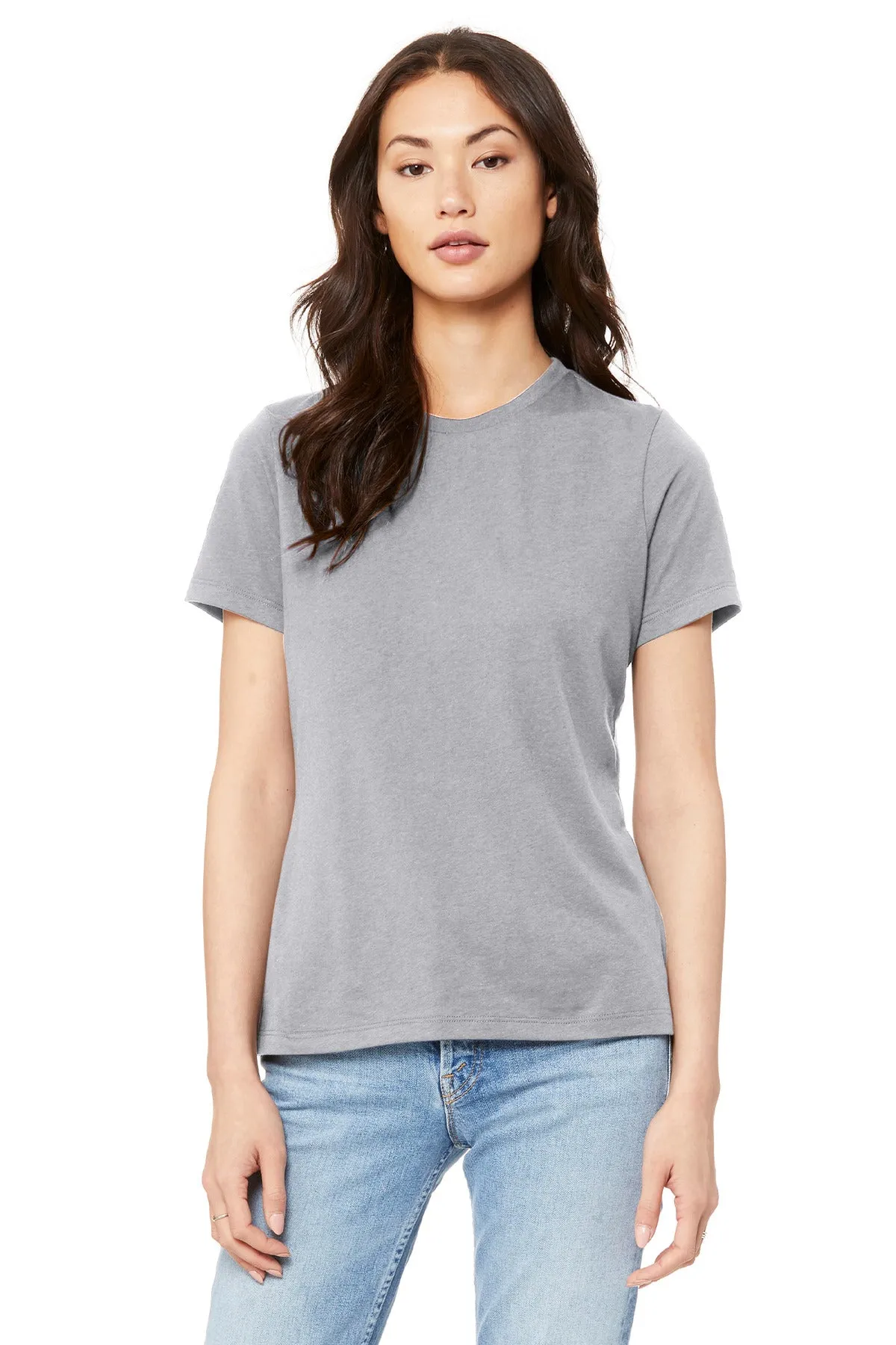 BELLA CANVAS  Women's Relaxed Jersey Short Sleeve Tee. BC6400 Solid Athletic Grey
