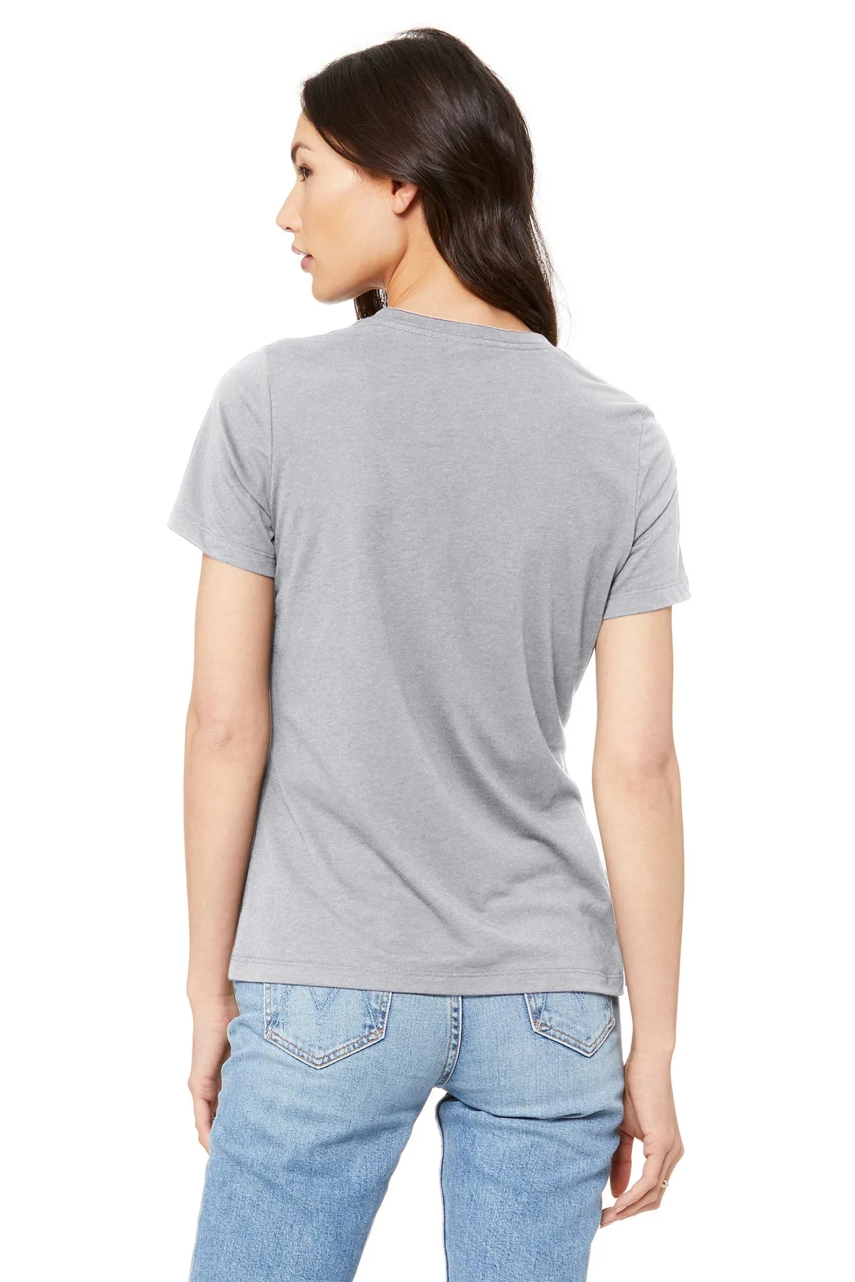 BELLA CANVAS  Women's Relaxed Jersey Short Sleeve Tee. BC6400 Solid Athletic Grey