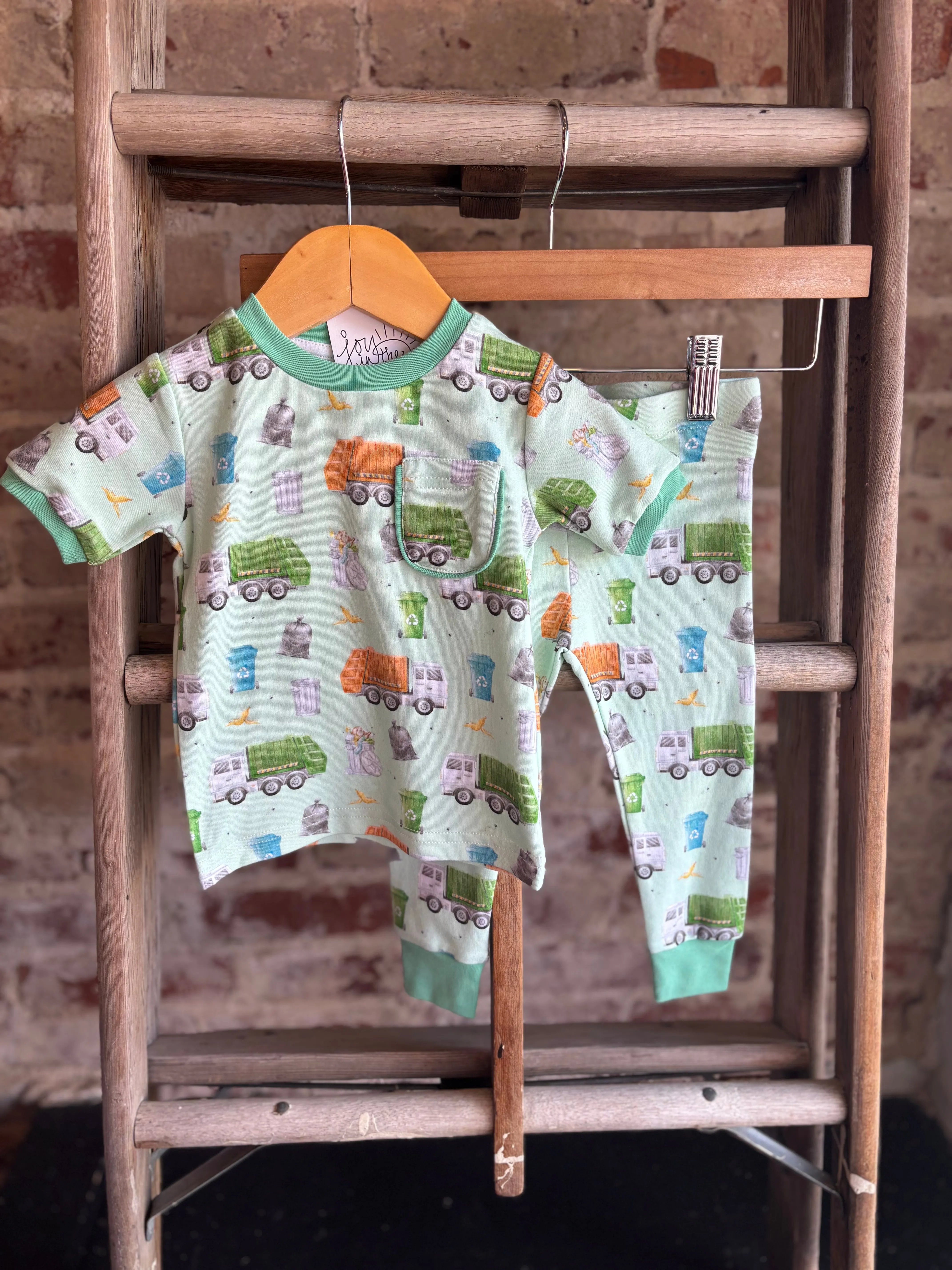 Big Truck Cotton Pajamas - Toddler/Youth