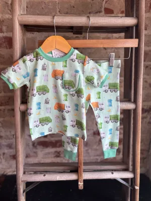 Big Truck Cotton Pajamas - Toddler/Youth