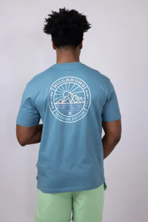 Billabong Rockies Adiv T-Shirt for Men in Glacier Blue | 24A501540-GLB