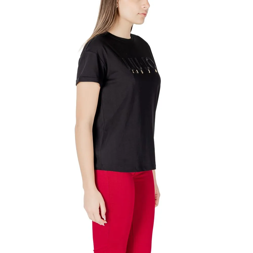 Black Cotton Tops & T-Shirt