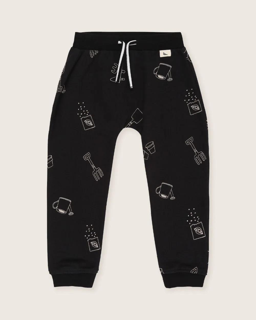 Black Sew and Grow Print Joggers