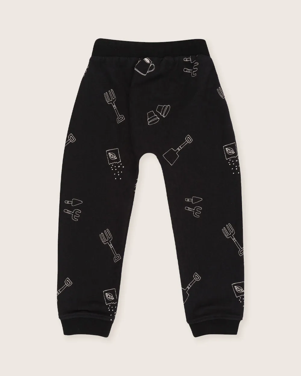 Black Sew and Grow Print Joggers