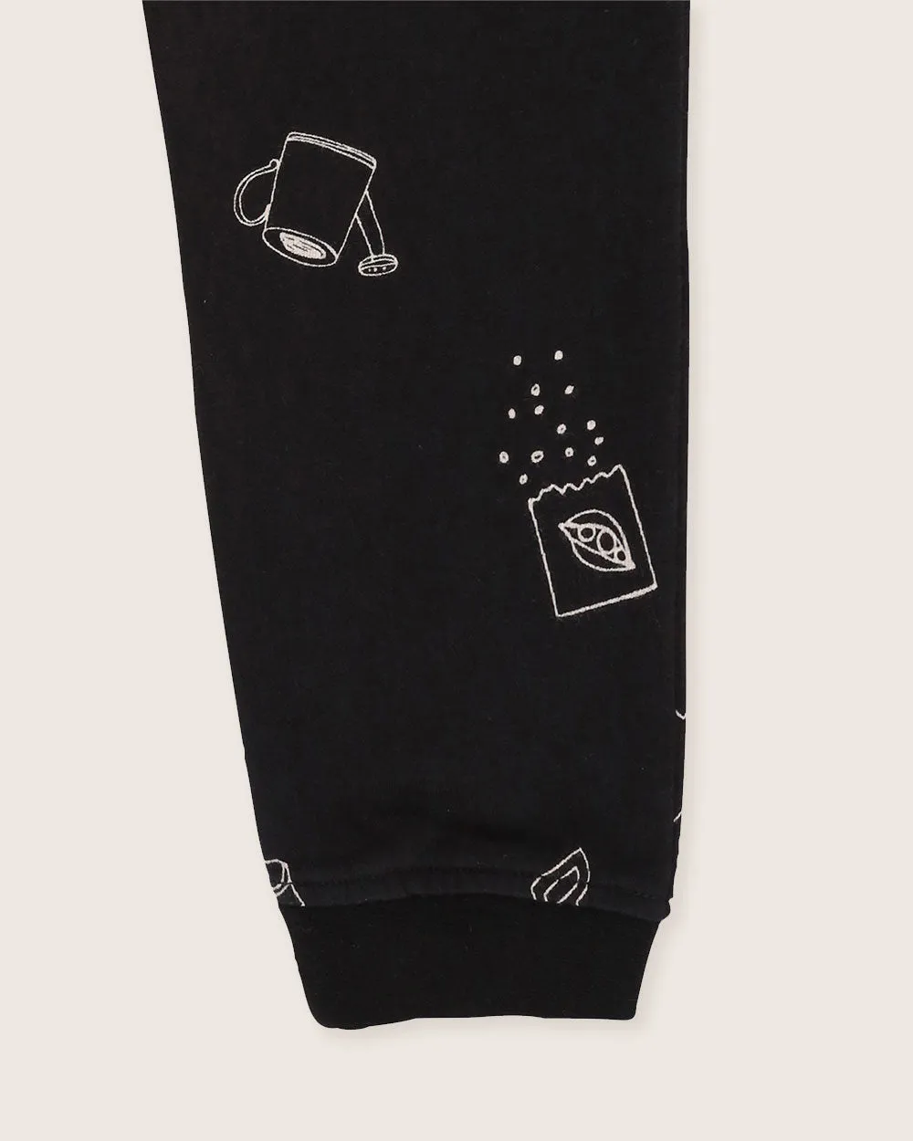 Black Sew and Grow Print Joggers