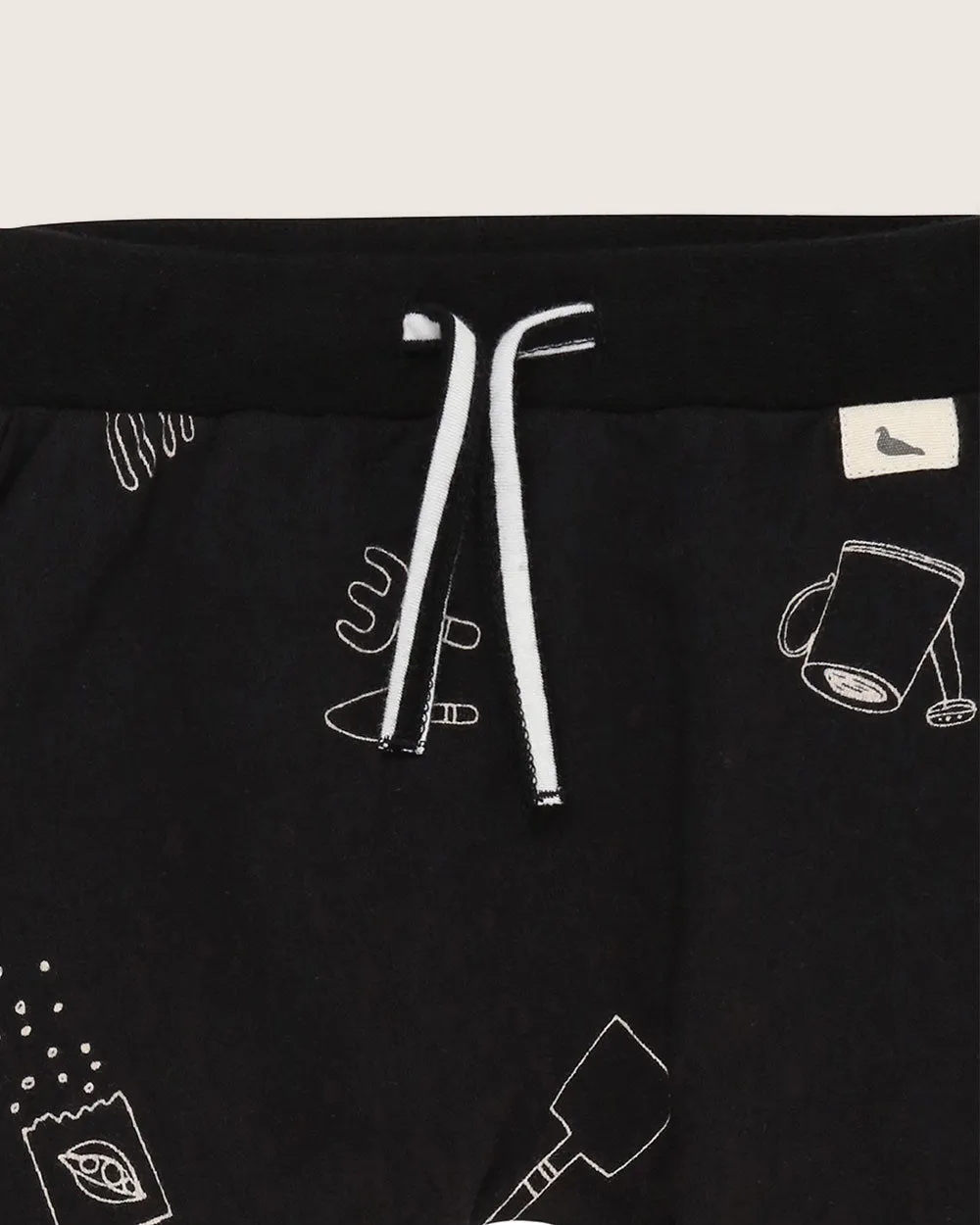 Black Sew and Grow Print Joggers