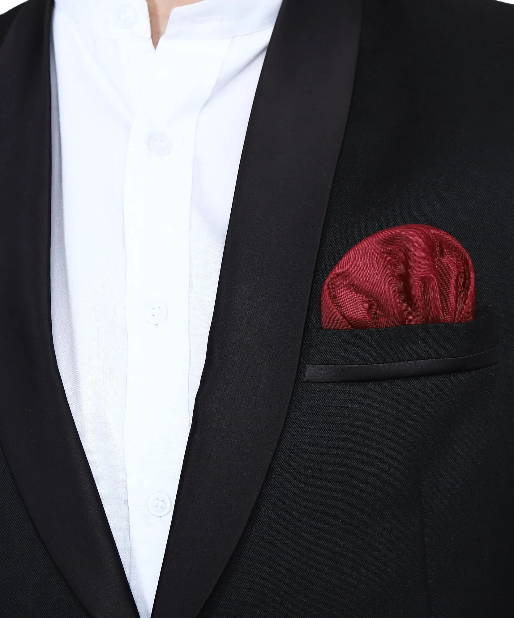 Black Tuxedo Blazer With Hanky For Men