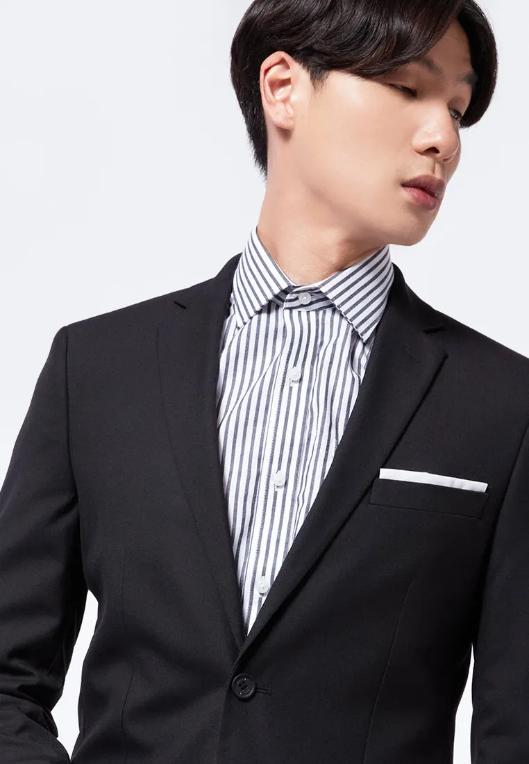 Blazer with Pocket Square Details