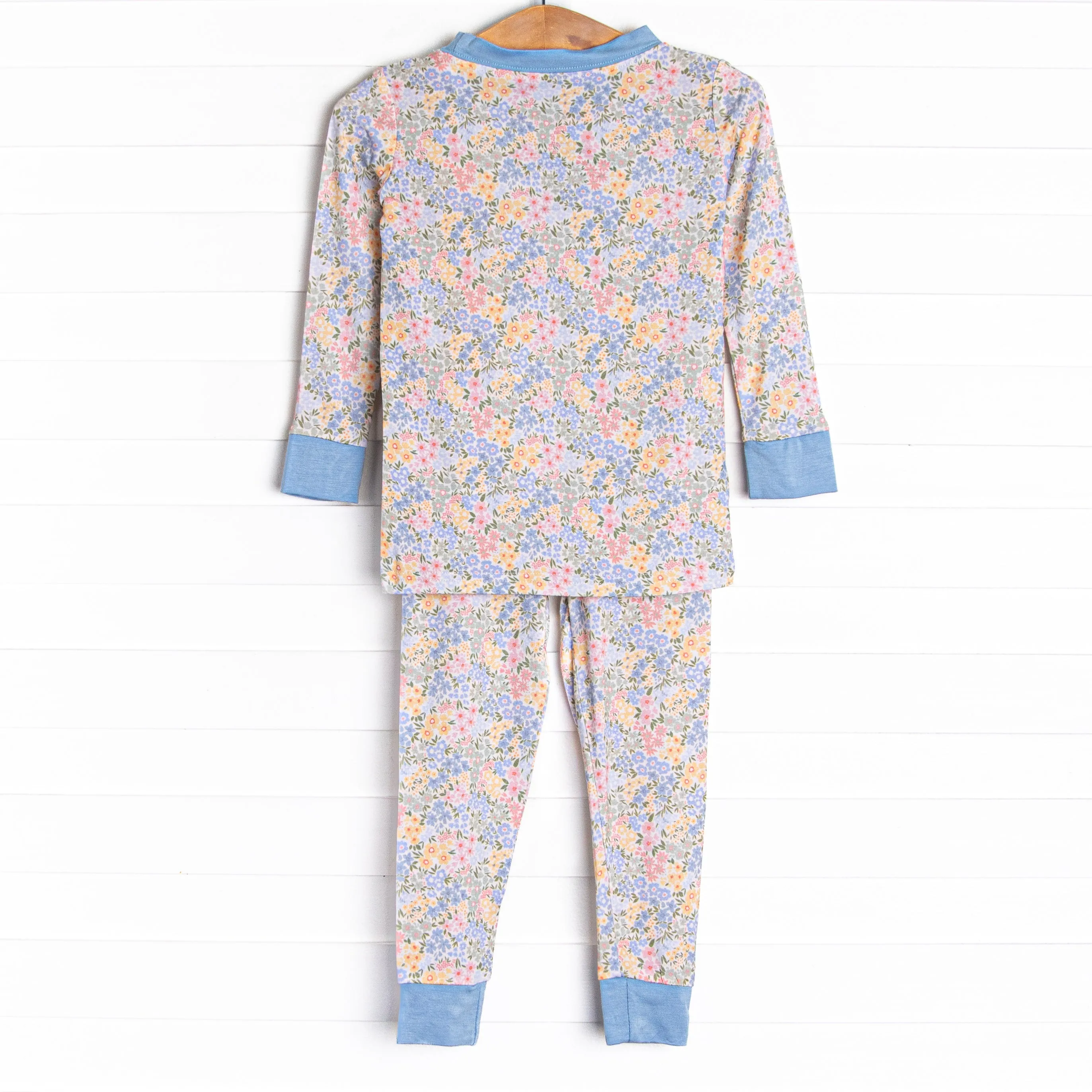 Bloom Baby Bloom Bamboo Pajama Set, Blue